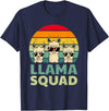 Funny Llama Gift Llama Lover Accessories & Stuff Funny Llama Design for Men Women Llama Alpaca Farm Animal T-Shirt - Navy Blue