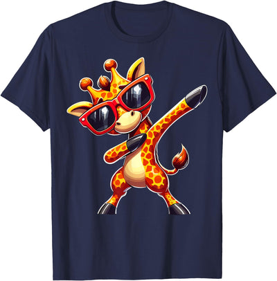Dabbing Giraffe with Sunglasses T-Shirt