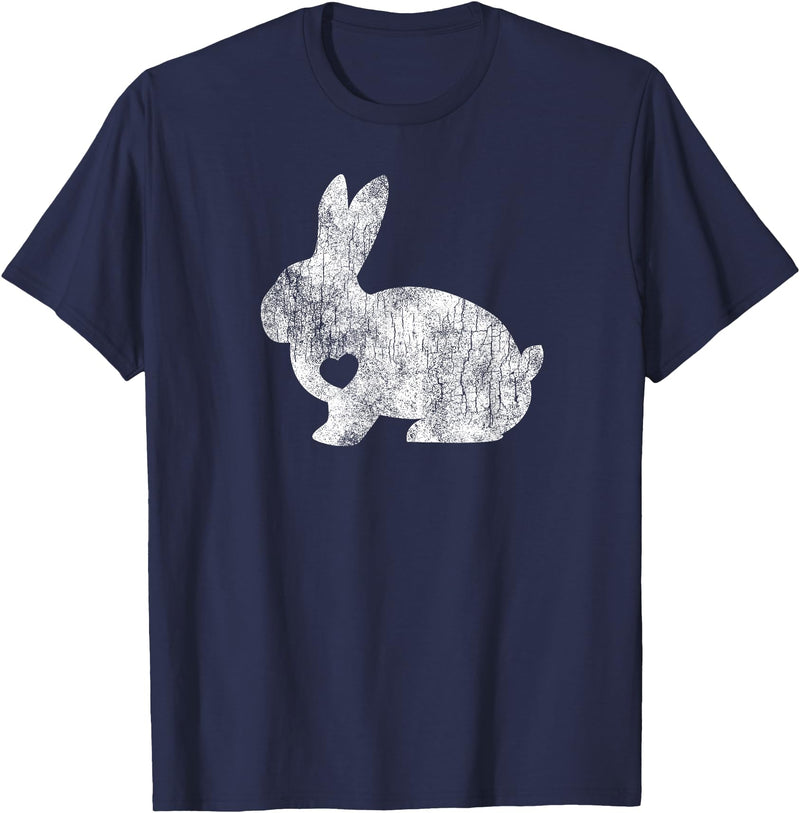 Love Bunny Rabbit Lover Animal Pet Owner Easter Gift T-Shirt in Navy Blue