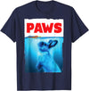 Paws Rabbit Bunny and Carrot Top, Cute Funny Rabbit Lover T-Shirt in Navy Blue