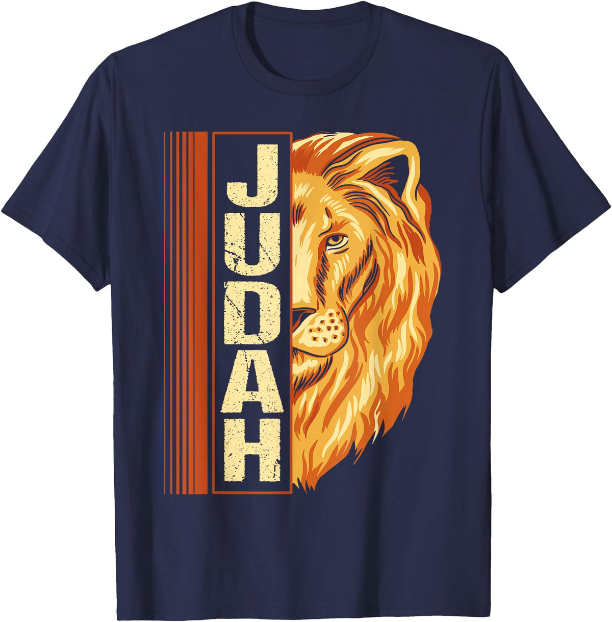 Hebrew Israelite Judah lion Lion of Judah Lion Hebrew Israelites jewish T-Shirt - Navy Blue