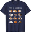 Funny Guinea Pig Sayings Design Shop Guinea Pig Types Of Guinea Pigs T-Shirt - Navy Blue