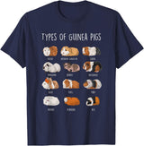 Funny Guinea Pig Sayings Design Shop Guinea Pig Types Of Guinea Pigs T-Shirt - Navy Blue