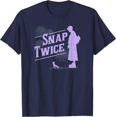 Wednesday Snap Twice Thing & Wednesday Silhouette Logo T-Shirt