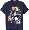 Cute Guinea Pig Lover HD0 Guinea Pig Birthday Girl T-Shirt - Navy Blue