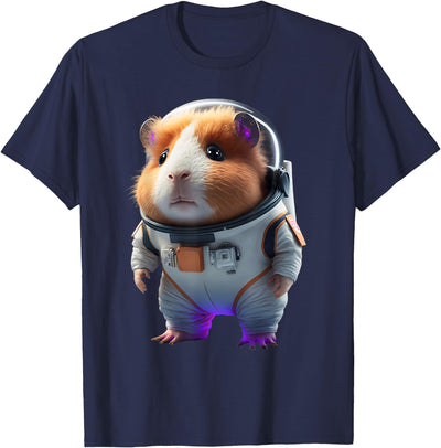 Guinea Pig Astronaut Furry Potato Funny T-Shirt