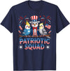 Cockatiel Parakeet Bird 4th Of July Bird Lover Patriotic Cockatiel Parakeet Bird Birdwatching 4th of July T-Shirt - Navy Blue