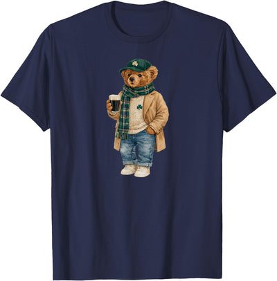 Lucky Teddy Bear St Patricks Day Irish T-Shirt