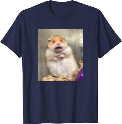 Scared Hamster Meme Funny Pet Owner Dank Trendy T-Shirt