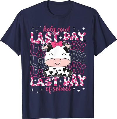 Holy Cow Last Day of School Teacher Boys Girls Kids Student T-Shirt