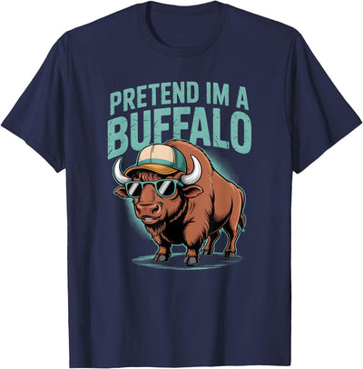 Cow Funny Lazy Halloween Costume Co Buffalo Costume T-Shirt