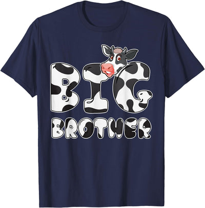 Big Brother Cow Print Bubble Letters T-Shirt