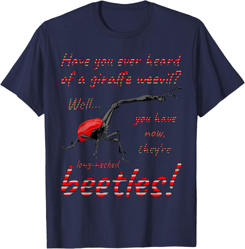 ETCreations Giraffe Weevil T-Shirt - Navy Blue