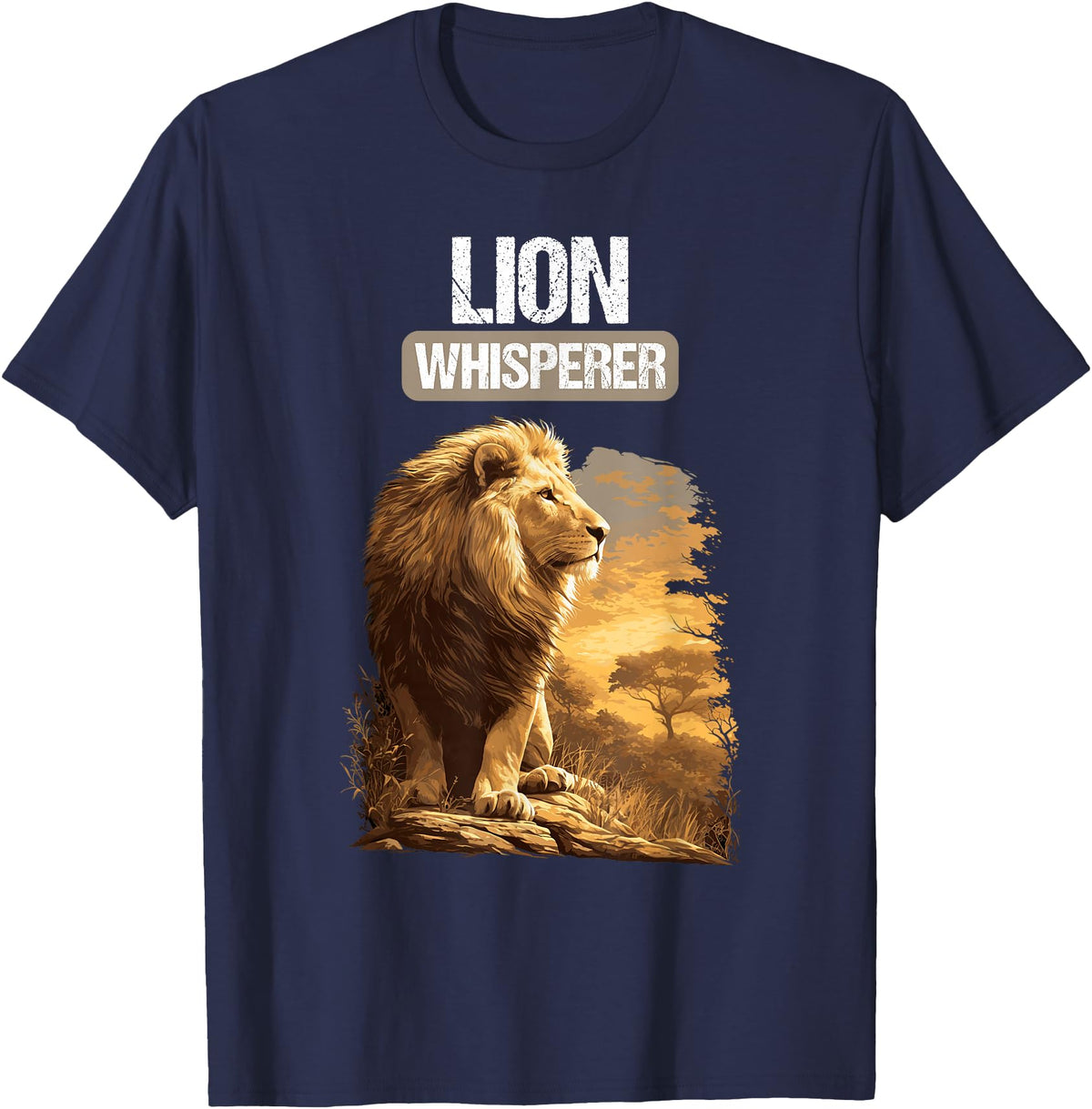 Lions Lion Lovers Shop Lions Lion Whisperer T-Shirt - Navy Blue