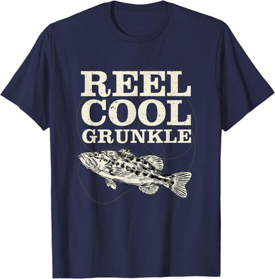 Reel Cool Grunkle Fly Fishing Walleye Fishing Pole Grunkle T-Shirt