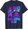 Llama Pinata Birthday Family Bday Party Decoration Brother of Birthday Boy Llama Pinata Party Family Matching T-Shirt - Navy Blue
