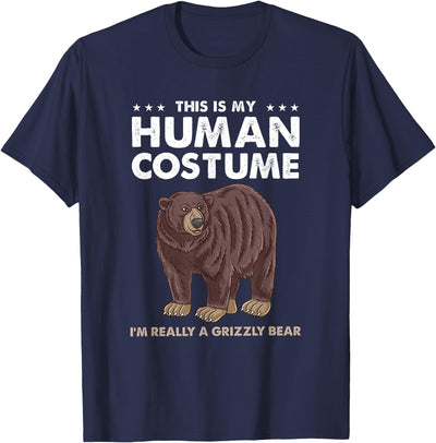 This Is My Human Costume Im Really A Grizzly Bear T-Shirt