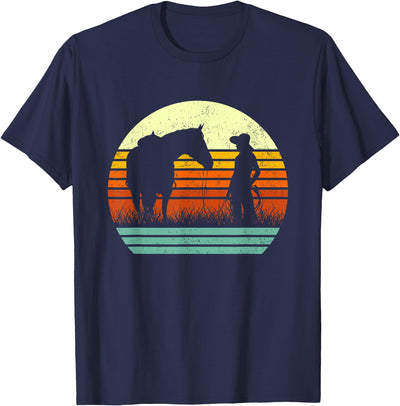 I Love My Horses Equestrian Horseback Riding Retro Horse Lover Tee for women & Girl I Love My Horses T-Shirt
