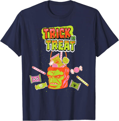 Marvel Halloween Hulk Trick or Treat Candy Bucket T-Shirt