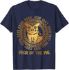 Chinese Zodiac Lunar New Year Astrology Horoscope Chinese New Year Of The Pig Chinese Zodiac Year 2031 T-Shirt - Navy Blue