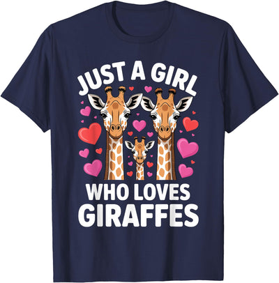 Cute Giraffe Art for Women Girls Giraffe Print Giraffe Lover T-Shirt