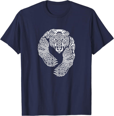 CELTIC KNOTWORK TRIBAL TATTOO BEAR T-Shirt