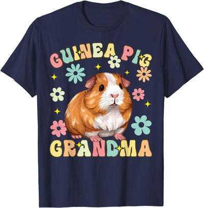 Guinea Pig Grandma Groovy T-Shirt