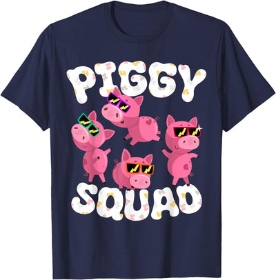 Piggy Squad Pig Farmer Animal Lovers Farming Farm T-Shirt