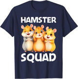 Cute Hamster Design for Men Women Kids Dwarf Hamster Lovers T-Shirt - Navy Blue