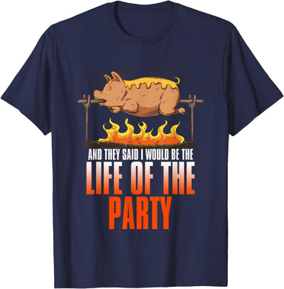 Funny Saying Roasted Pig Rotisserie Pork Lover Food Pun T-Shirt