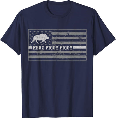 Pig Call For Hunting Here Piggy Hog Hunting Shir T-Shirt