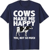 Cow Gift Cow Lover Accessories Cattle Farmer Stuff Cool Cow Art For Men Women Cow Farmer Dairy Cows Farm Animal T-Shirt -