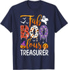 Fab Boo Lous Halloween Costume Fab Boo Lous Treasurer Boo Ghost Pumpkin Halloween T-Shirt - Navy Blue