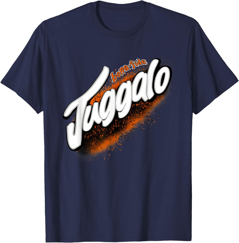 Juggalo Halloween Juggaooze Design Monster Splash Graffiti T-Shirt - Navy Blue