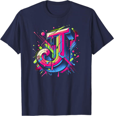 Cool Letter J Alphabet Art Initial Name Letter J Alphabet In Graffiti Art Style T-Shirt