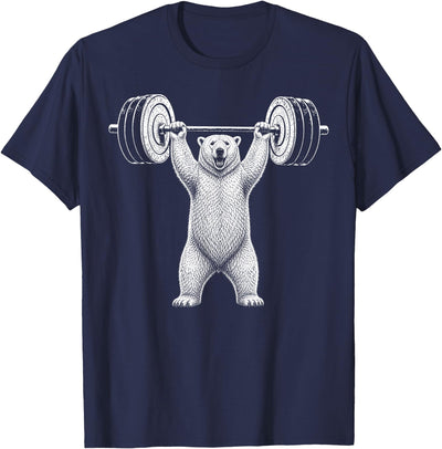 Polar Bear Gym Deadlift Workout Weightlifting T-Shirt