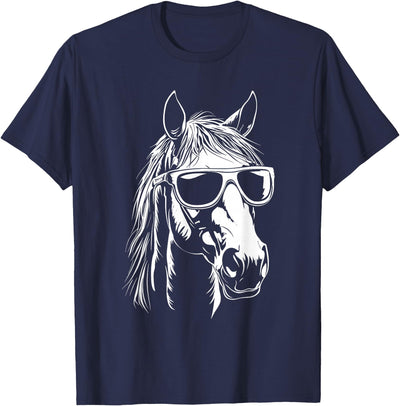 FunnyHorseCo. Funny Horse Sunglasses T-Shirt - Straight