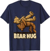 Bear Hug Wrestling Bear Hug - Wrestling bears T-Shirt - Navy Blue
