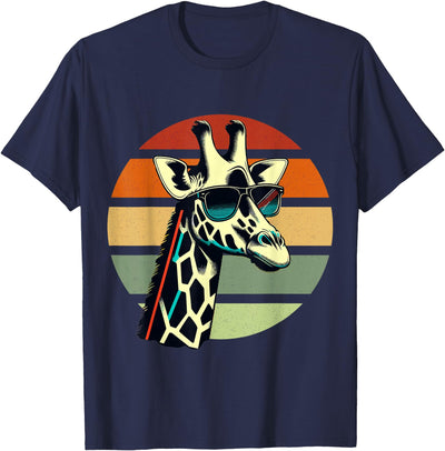 Giraffe Vintage Sunglasses T-Shirt