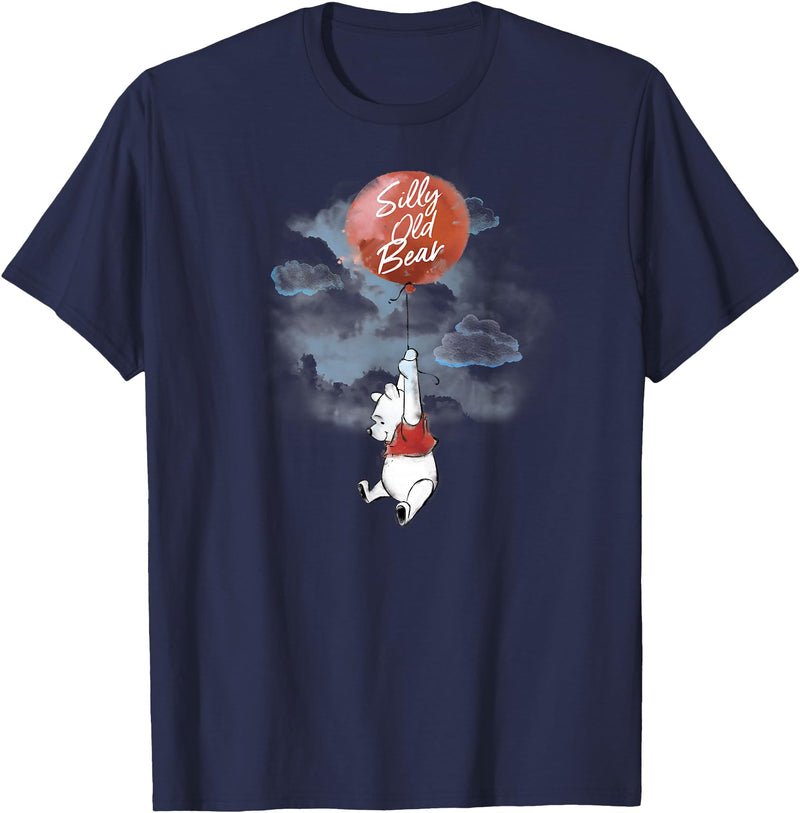 Disney Winnie The Pooh - Silly Old Bear Balloon T-Shirt - Navy Blue