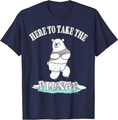 Polar Bear in Swim Trunks 'Plunge' T-Shirt