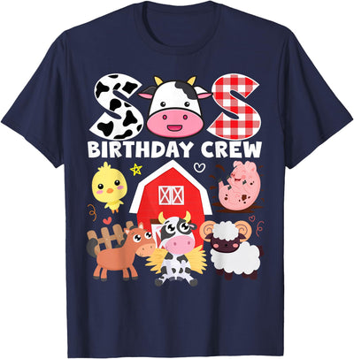 Cow Sis Birthday Farm Theme Animals Birthday Party Kids T-Shirt