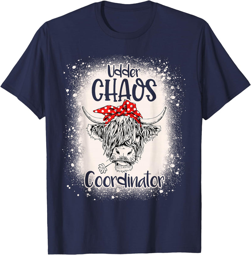 Funny Appreciation Chaos Coordinator for Women Men Funny Heifer Bleached Chaos Coordinator Teachers Boss Women T-Shirt -