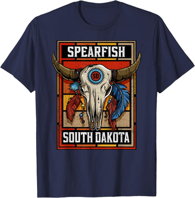South Dakota Wildlife Buffalo Head Spearfish Native American T-Shirt