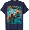 Funny Graphic Capybara Gift Ideas Funny Graphic Capybara T-Shirt - Navy Blue