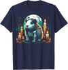 The Skeleton Animals Halloween Art Cool Guinea Pig Skeleton Halloween Christmas Birthday T-Shirt - Navy Blue