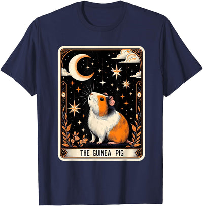The Guinea Pig Tarot Card Women Men Kids Stars with Moon T-Shirt