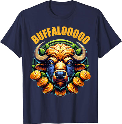 Cow Lucky Buffalo Casino Slot Machine Buffalooooo Gambling Gambler T-Shirt