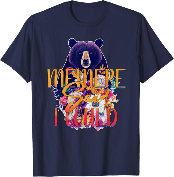 Bear Memere Said I Could T-Shirt - Navy Blue