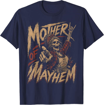 Mother of Mayhem Halloween Clothing BB Cute Halloween Shirt for Mom Mother of Mayhem Funny Mom T-Shirt